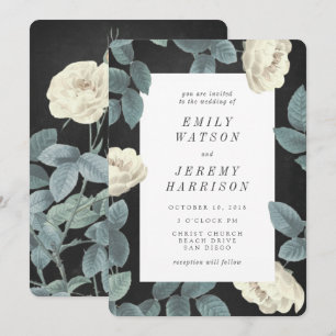 Convite De Casamento De Quadros De Chalkboard De F