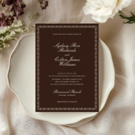 Convite de Casamento de Rancheria Western Romântic