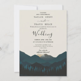 Convite de Casamento de Retiro na Montanha