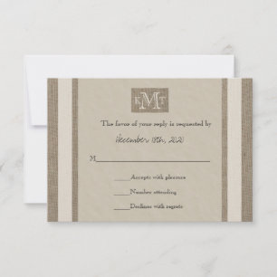 Convite de Casamento de RSVP — Procura de Pergamin