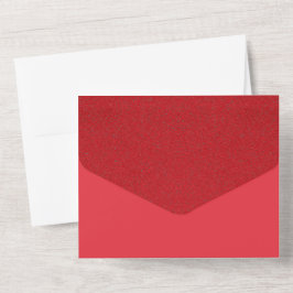 Convite de casamento de ruído vermelho dobrado - p