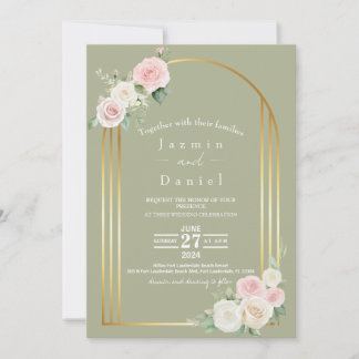 Convite De Casamento De Sangue Rosa E Branco E Suj