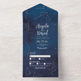 Convite de casamento de Sinal de Estrela de marinh