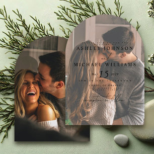 Convite de Casamento de Sobreposição de Arch Fotog