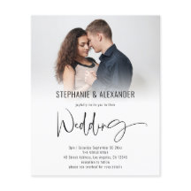 Convite de casamento de Sobreposição de Fotos do C