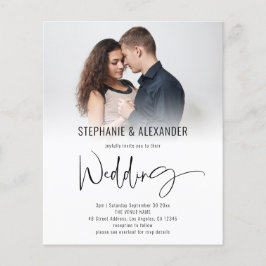 Convite de casamento de Sobreposição de Fotos do C