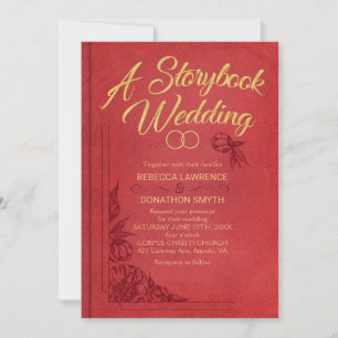 Convite de Casamento de Storybook