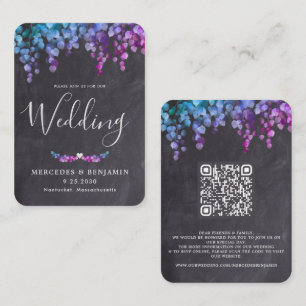 Convite de casamento de Tabuleiro de Código QR Bo