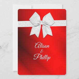 Convite De Casamento De Tema De Natal Vermelho Arc
