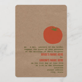 Convite de casamento de Tema do Mercado do Agricul