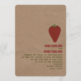 Convite de casamento de Tema do Mercado do Agricul