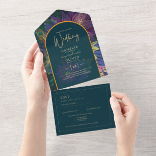 Convite de casamento de TONELADAS JUDAEL Douradas
