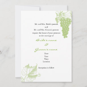 Convite de Casamento de Vineyard