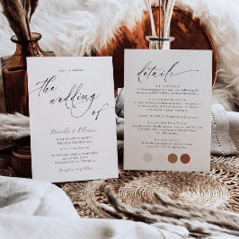 Convite de Casamento Delicado Preto e Branco