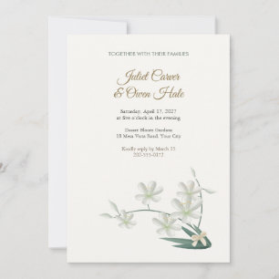 Convite de Casamento Desert Lily