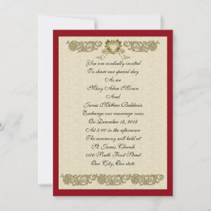 Convite de casamento Design elegante personalizado
