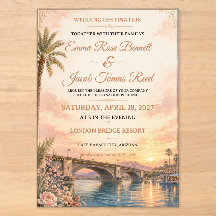 Convite de Casamento Destino Lake Havasu
