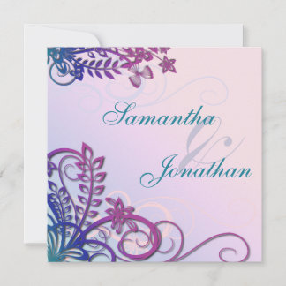 Convite De Casamento Destino Tropical Floral