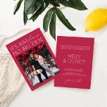 Convite de casamento digital magenta com brilho mí<br><div class="desc">Projetado para coordenar com a Coleção de Convite para Casamento "Brilhante". Para alterar os detalhes, clique em "Detalhes". Para mover o texto ou alterar o tamanho, a fonte ou a cor, clique em "Editar usando a Ferramenta de Design". Visualize o link de coleção nesta página para ver todos os itens...</div>