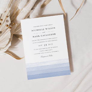 Convite De Casamento Dip Dye Watercolor Ametist