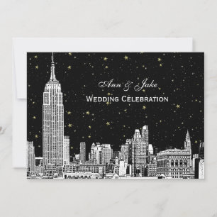 Convite de Casamento DIY Etch Estrela do Horizonte