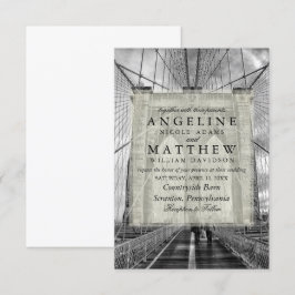 Convite de casamento do Brooklyn no Skyline Nova I