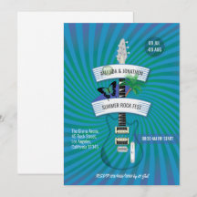 Convite de Casamento do Festival de Rock de Verão