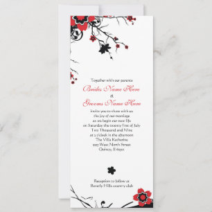 Convite de casamento do Flor de Cereja