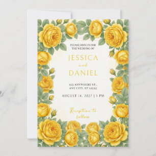 Convite de Casamento do Jardim Botânico de Rosas A