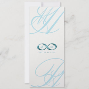Convite de casamento do logotipo do fecho da mão