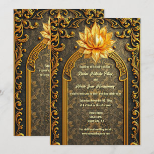 Convite de Casamento do Luxuoso Templo do Lótus In
