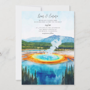 Convite de Casamento do PARQUE NACIONAL YELLOWSTON