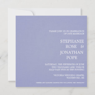 Convite de casamento do Periwinkle Pattern