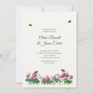 Convite de Casamento do Prado de Trevo e Abelhas