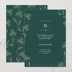 Convite de Casamento do Trevo do Dia de São Patríc