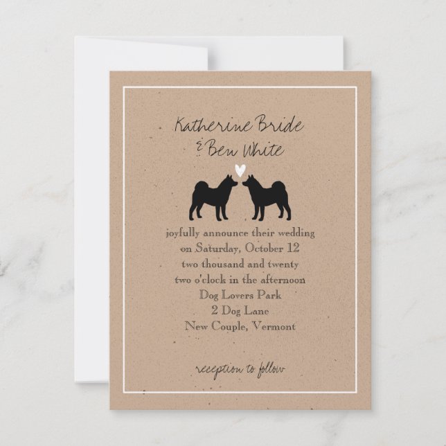 Convite de Casamento dos Akitas (Frente)