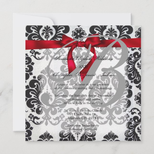 Convite de casamento Dourado de Destaque de Ouro E (Frente)