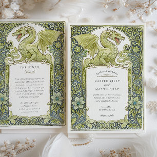 Convite de Casamento Dragão Ljubljana Eslovênia Aq
