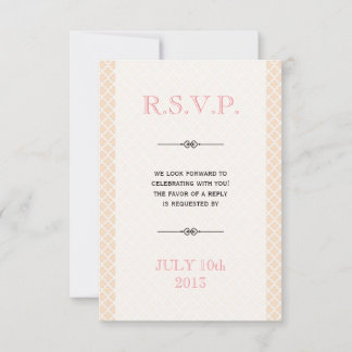 Convite de casamento dusty pink com azulejo marroq