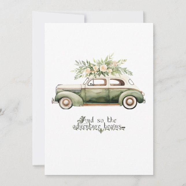 Convite De Casamento. E assim começa a aventura (Frente)