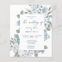 Convite de Casamento Econômico Folheto