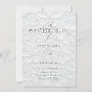 Convite de casamento editorial Old Money