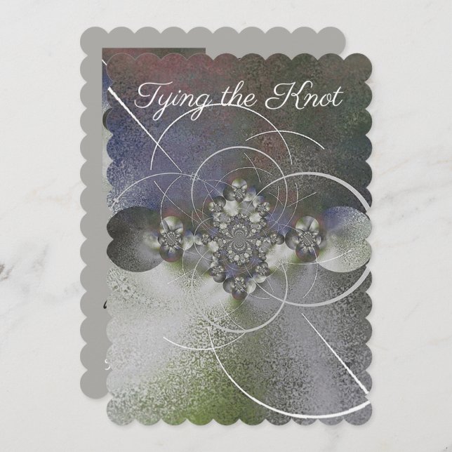 Convite De Casamento "Elegância Branca" (Frente/Verso)