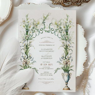 Convite de Casamento Elegância Vitória Calla Lily