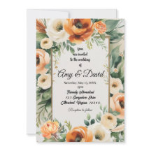 Convite de casamento Elegant Boho