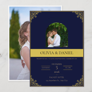 Convite de Casamento Elegante