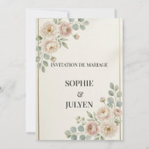 Convite de Casamento Elegante