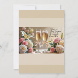 Convite de casamento. Elegante.