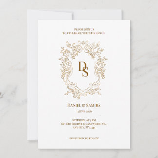 Convite de Casamento Elegante