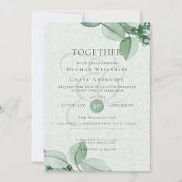 Convite De Casamento | Elegante Aquarela Eucalyptu